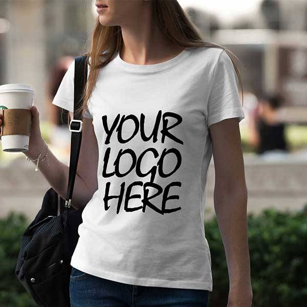 Female wearing T-shirt