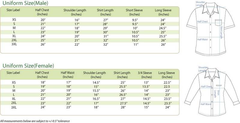 Uniform Size Guide